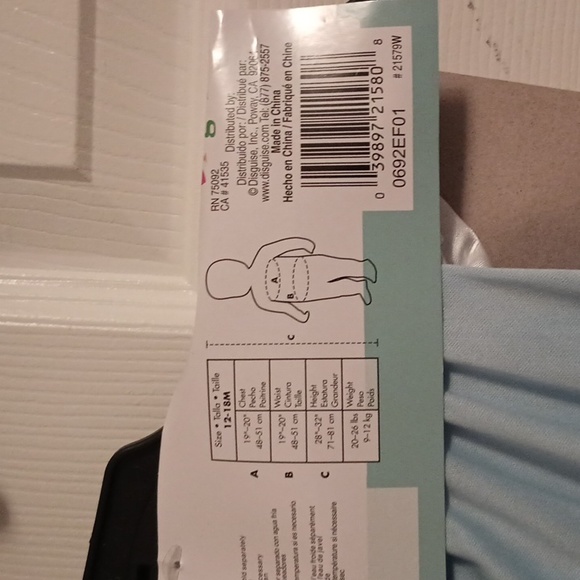 NWT DISNEY BABY CINDERELLA INFANT COSTUME - Picture 5 of 5